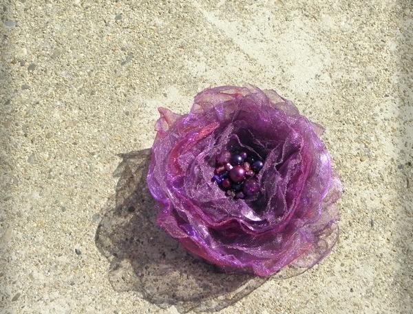 Růžové kvítí - náušnice