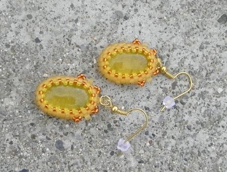 Růžové kvítí - náušnice