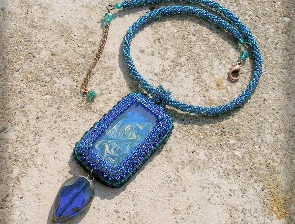 Růžové kvítí - náušnice