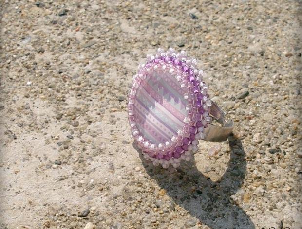 Růžové kvítí - náušnice