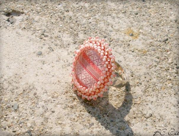 Růžové kvítí - náušnice