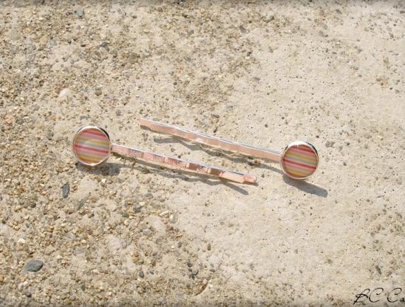 Růžové kvítí - náušnice