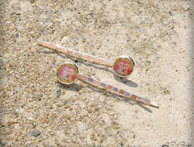 Růžové kvítí - náušnice