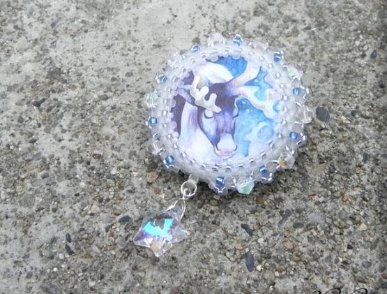 Růžové kvítí - náušnice