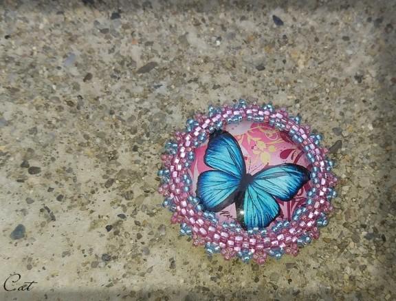 Růžové kvítí - náušnice