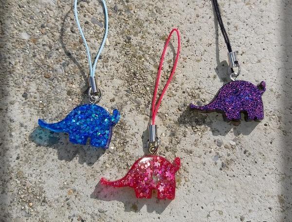 Růžové kvítí - náušnice