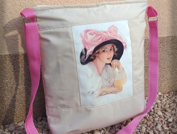 Růžové kvítí - náušnice