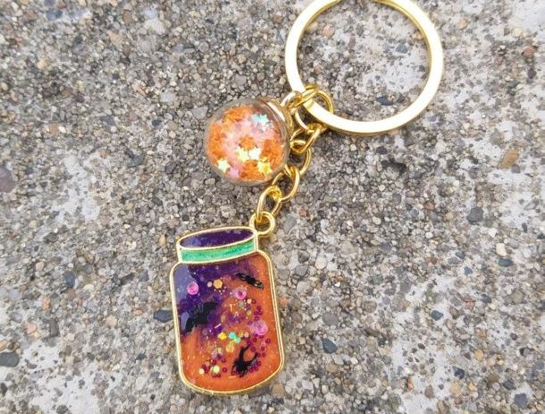 Růžové kvítí - náušnice