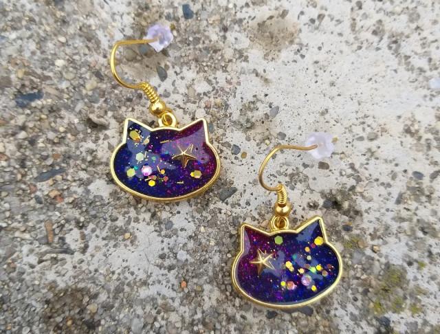 Růžové kvítí - náušnice