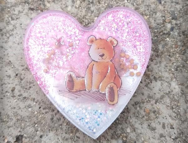 Růžové kvítí - náušnice