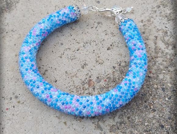 Růžové kvítí - náušnice