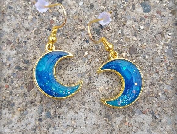 Růžové kvítí - náušnice