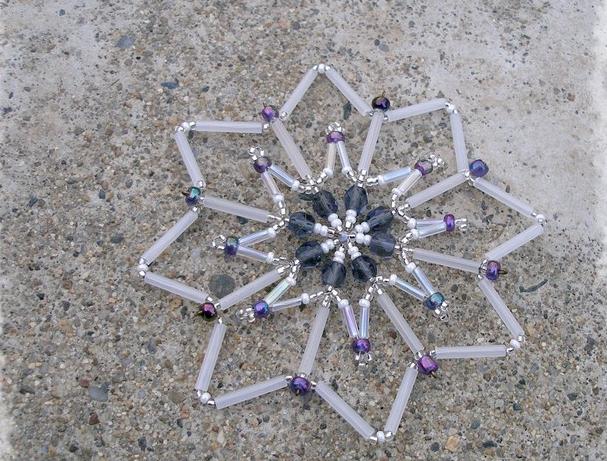 Růžové kvítí - náušnice