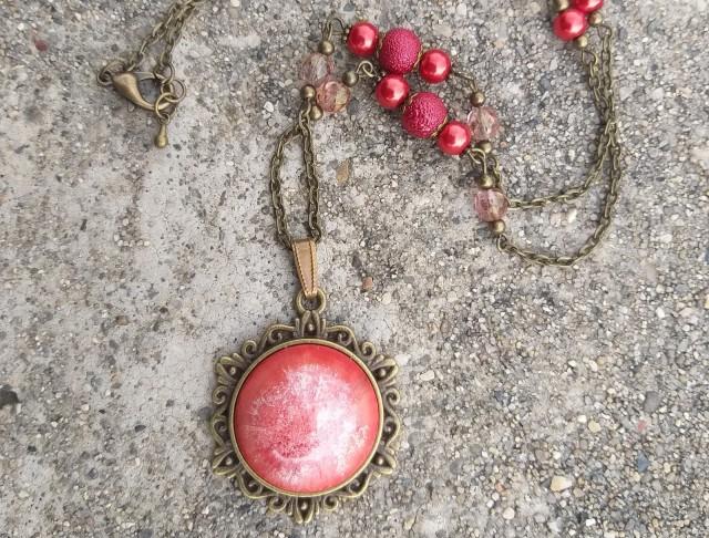 Růžové kvítí - náušnice