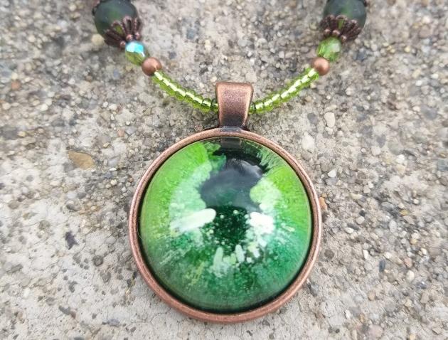 Růžové kvítí - náušnice