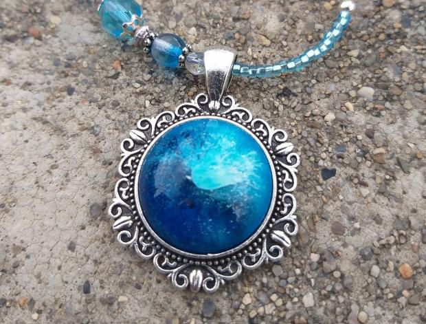 Růžové kvítí - náušnice