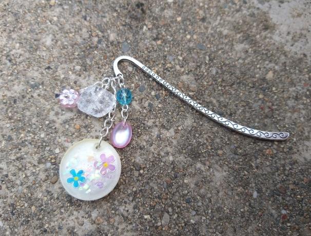 Růžové kvítí - náušnice