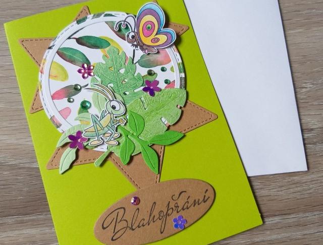 Růžové kvítí - náušnice