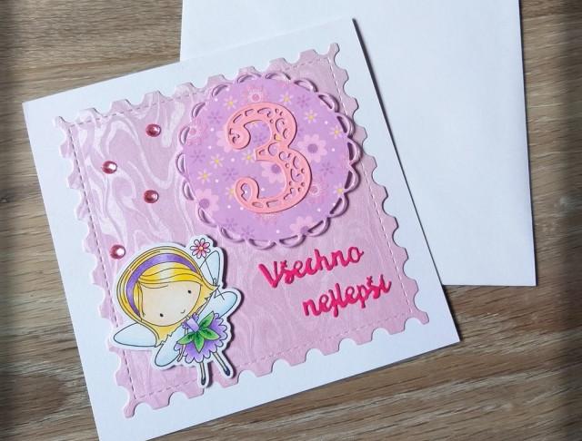 Růžové kvítí - náušnice