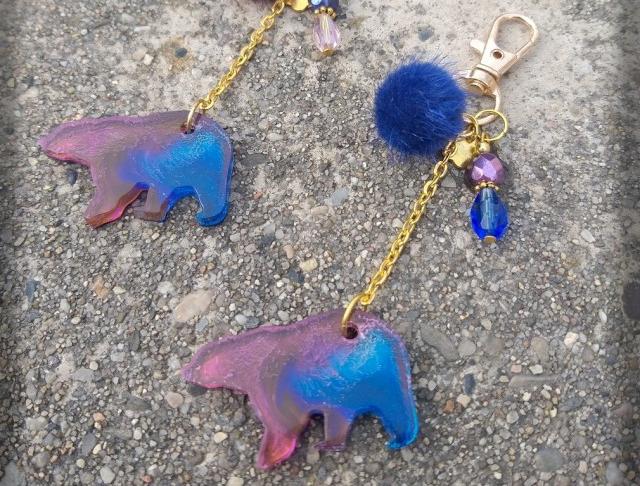 Růžové kvítí - náušnice