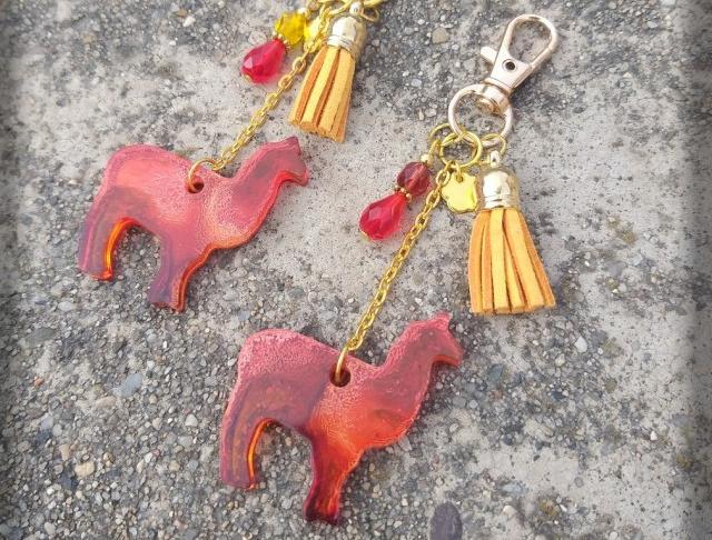 Růžové kvítí - náušnice