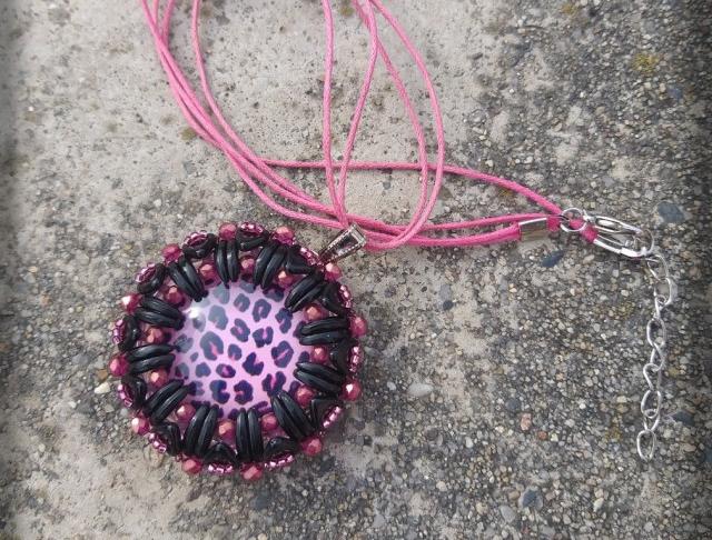 Růžové kvítí - náušnice