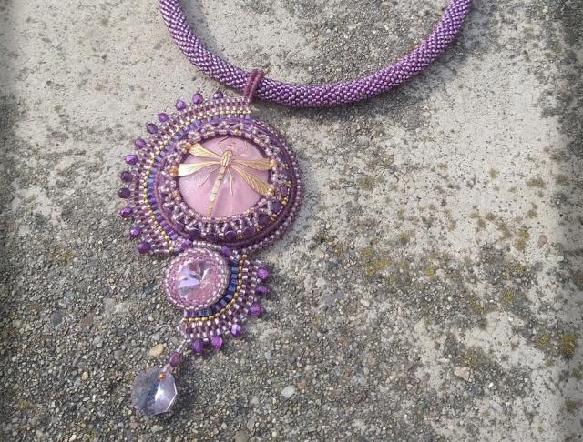 Růžové kvítí - náušnice