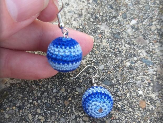 Růžové kvítí - náušnice