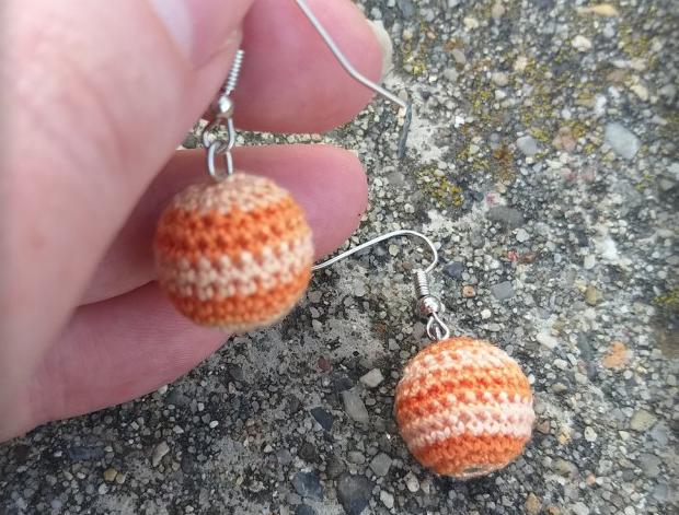 Růžové kvítí - náušnice