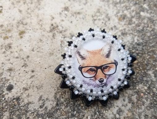 Růžové kvítí - náušnice