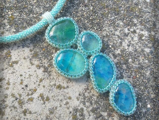 Růžové kvítí - náušnice