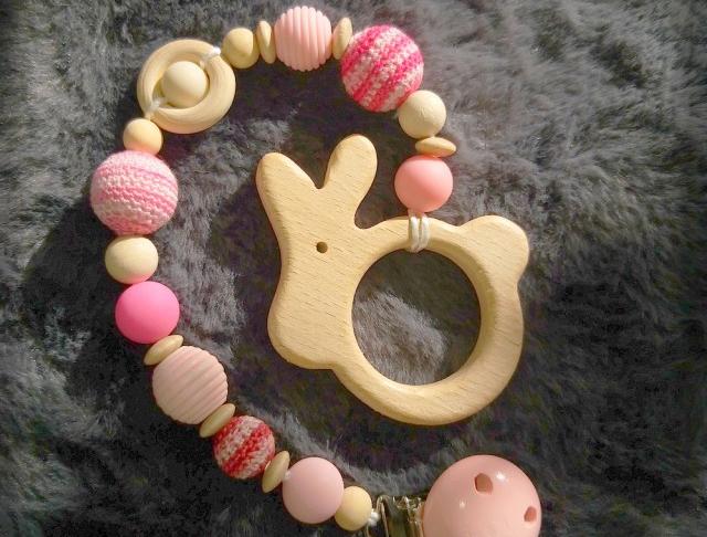 Růžové kvítí - náušnice