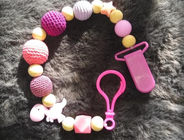 Růžové kvítí - náušnice