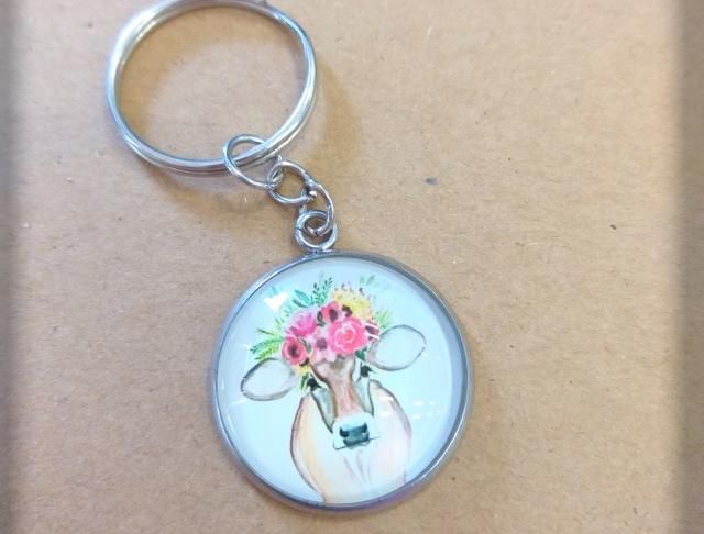 Růžové kvítí - náušnice