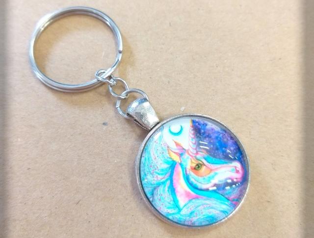 Na klíče - Jednorožec no.5 přívěsek radost doplněk koník klíče ozdoba pro štěstí jednorožec unicorn 