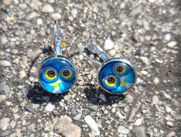 Růžové kvítí - náušnice