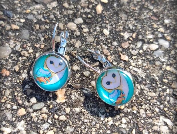 Růžové kvítí - náušnice