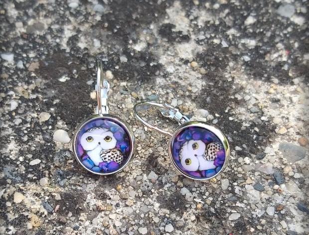 Růžové kvítí - náušnice