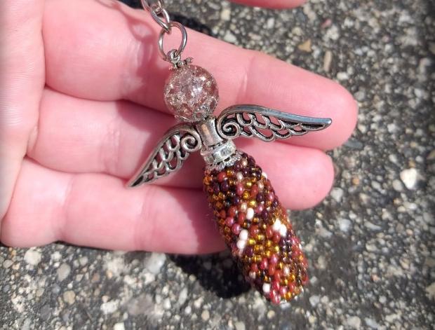 Růžové kvítí - náušnice