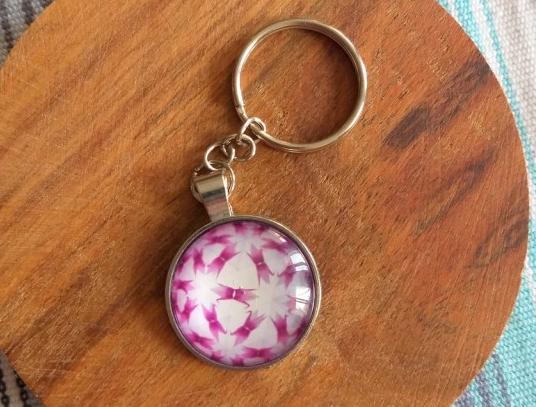 Růžové kvítí - náušnice