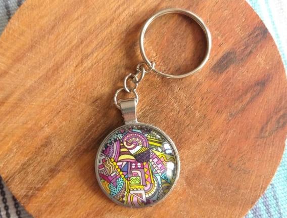 Růžové kvítí - náušnice