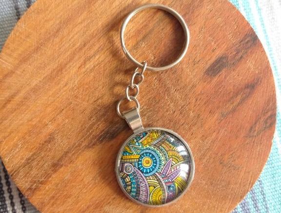 Růžové kvítí - náušnice