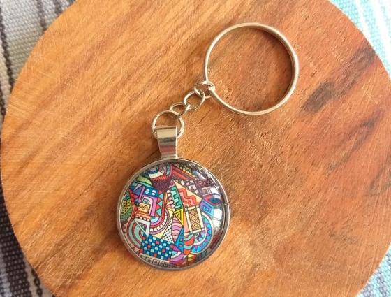 Růžové kvítí - náušnice