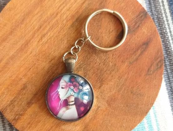 Růžové kvítí - náušnice