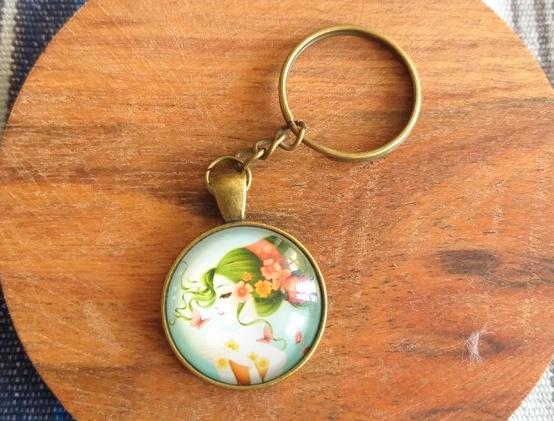 Růžové kvítí - náušnice