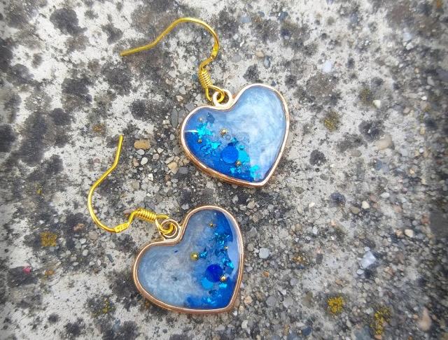 Růžové kvítí - náušnice