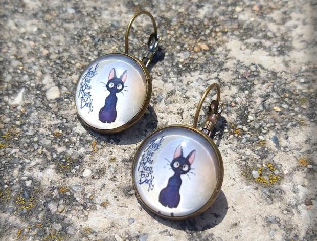 Růžové kvítí - náušnice