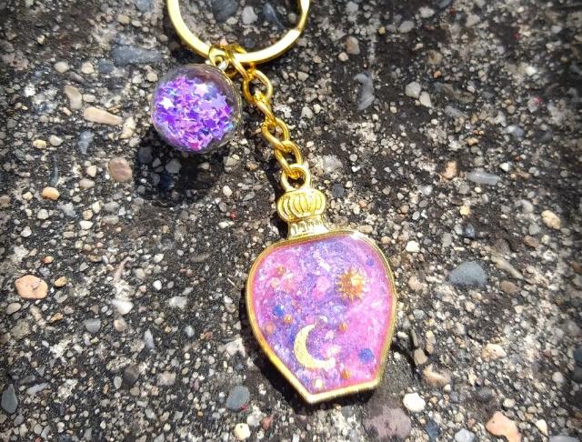 Růžové kvítí - náušnice