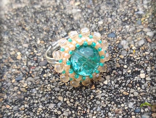 Růžové kvítí - náušnice