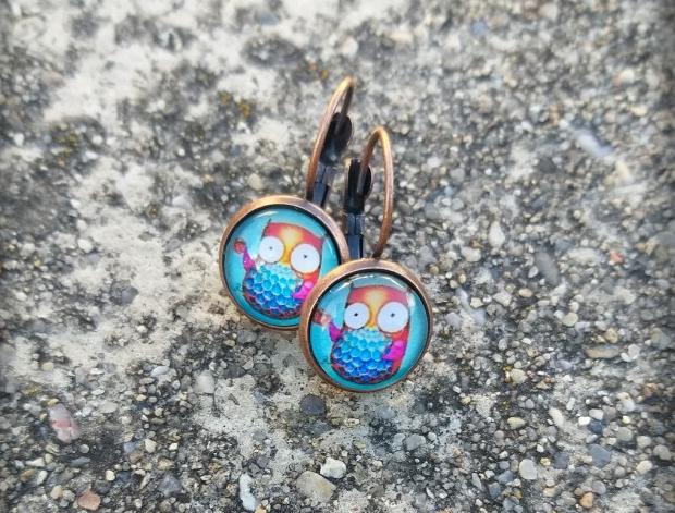 Růžové kvítí - náušnice